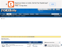 Tablet Screenshot of forum.pokercity.nl